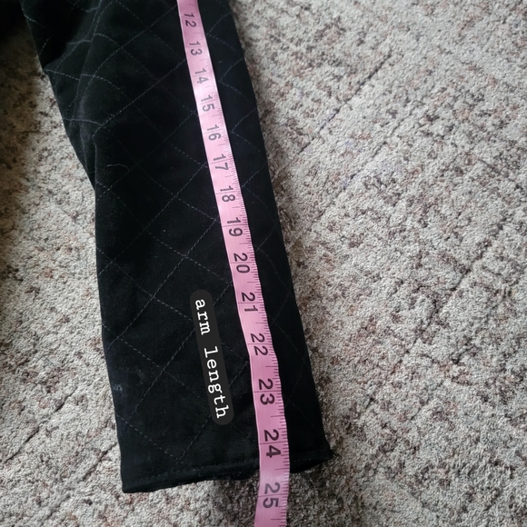 Pamela McCoy Black Genuine‎ Suede Leather Business Casual Blazer Jacket Size 6 - Picture 14 of 14